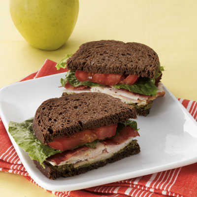 Pesto Turkey Club pesto turkey club carblovers