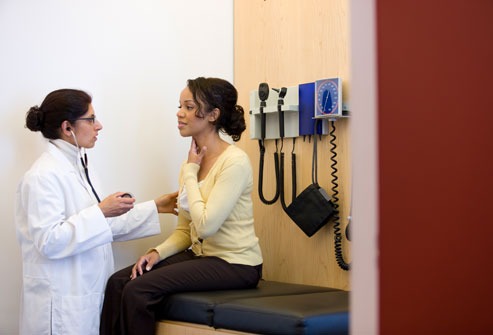 Diagnosing Fibromyalgia woman and doctor