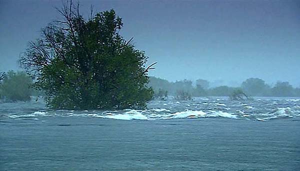 Flooding Zambezi River