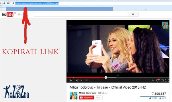 Konvertovanje YouTube videa u mp3 format