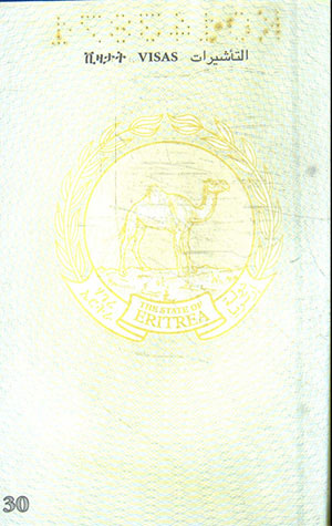 Eritreja pasoš